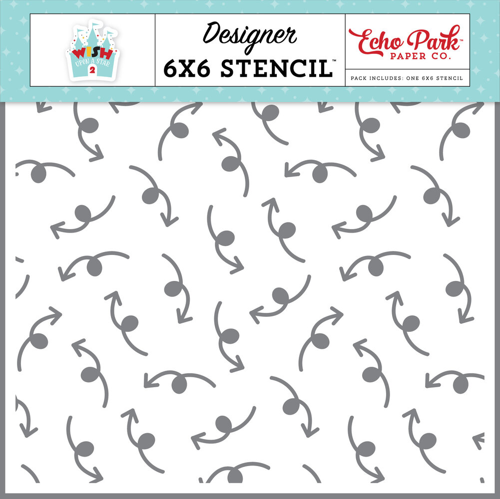 Echo Park Loopy Arrow Stencil (WUS306033) (OUTLET)