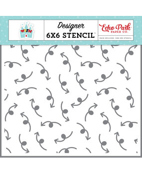 Echo Park Loopy Arrow Stencil (WUS306033) (OUTLET)
