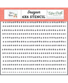 Echo Park To Do List Dots Stencil (YIR337033) (OUTLET)