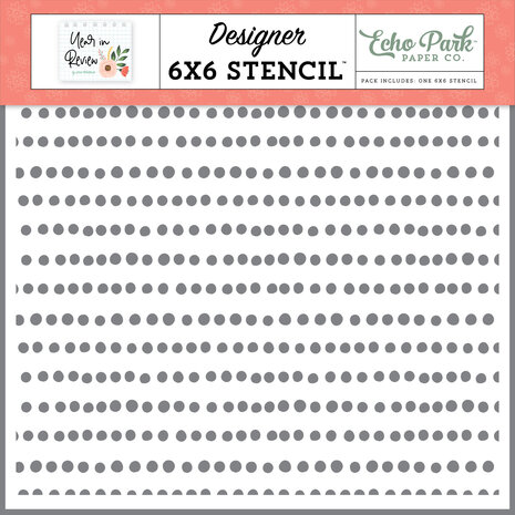 Echo Park To Do List Dots Stencil (YIR337033) (OUTLET)