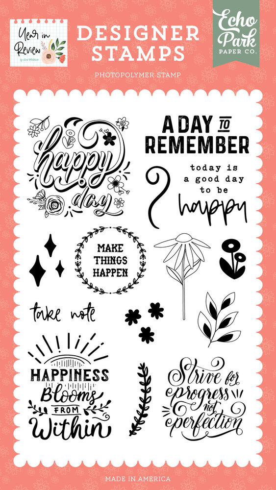 Echo Park Make Things Happen Designer Stamps (YIR337046) (OUTLET)