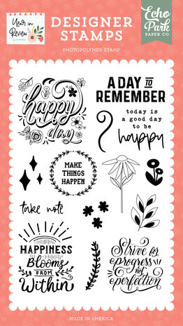 Echo Park Make Things Happen Designer Stamps (YIR337046) (OUTLET)