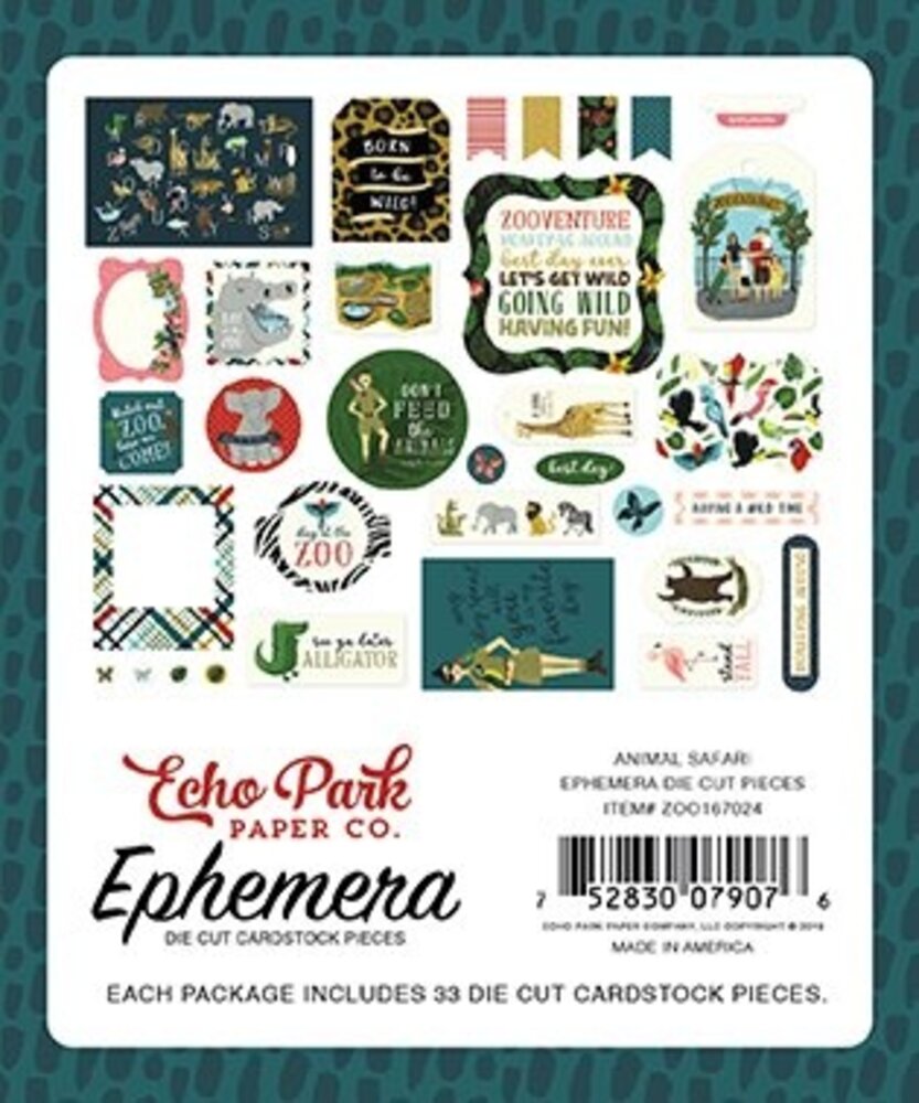 Echo Park Animal Safari  Ephemera (ZOO167024) (OUTLET)