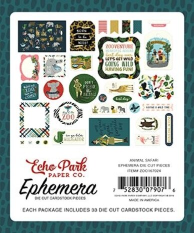 Echo Park Animal Safari  Ephemera (ZOO167024) (OUTLET)