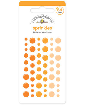 Doodlebug Design Tangerine Sprinkles (54pcs) (4007) (OUTLET)