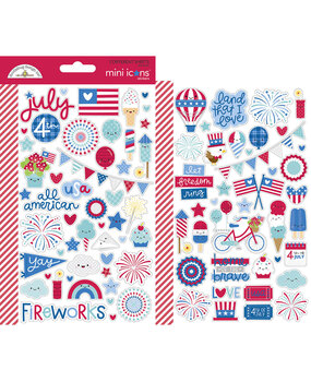 Doodlebug Design Land that I Love Mini Icon Stickers (6790) (OUTLET)