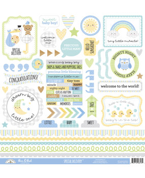 Doodlebug Design Special Delivery This & That Stickers (6813) (OUTLET)