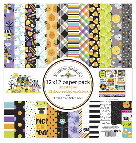 Doodlebug Design Ghost Town 12x12 Inch Paper Pack (7037) (OUTLET) Doodlebug Design Ghost Town 12x12 Inch Paper Pack (7037) (OUTLET)