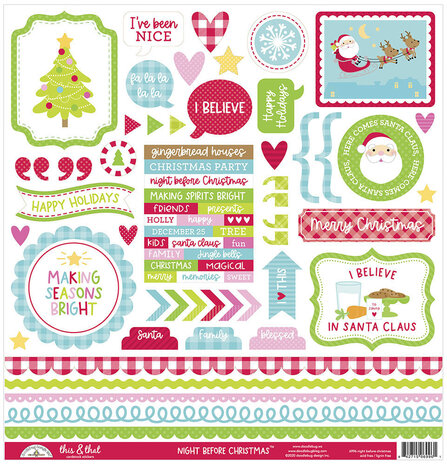 Doodlebug Design Night Before Christmas 12x12 Inch Paper Pack (7038) (OUTLET) Doodlebug Design Night Before Christmas 12x12 Inch Paper Pack (7038) (OUTLET)