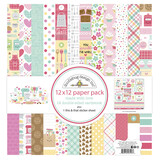 Doodlebug Design Made With Love 12x12 Inch Paper Pack (7127) (OUTLET)