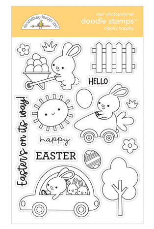 Doodlebug Design Hippity Hoppity Doodle Stamps (7178) (OUTLET)