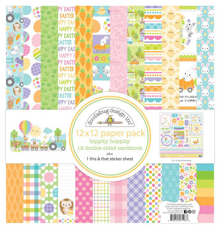 Doodlebug Design Hippity Hoppity 12x12 Inch Paper Pack (7193) (OUTLET) Doodlebug Design Hippity Hoppity 12x12 Inch Paper Pack (7193) (OUTLET)