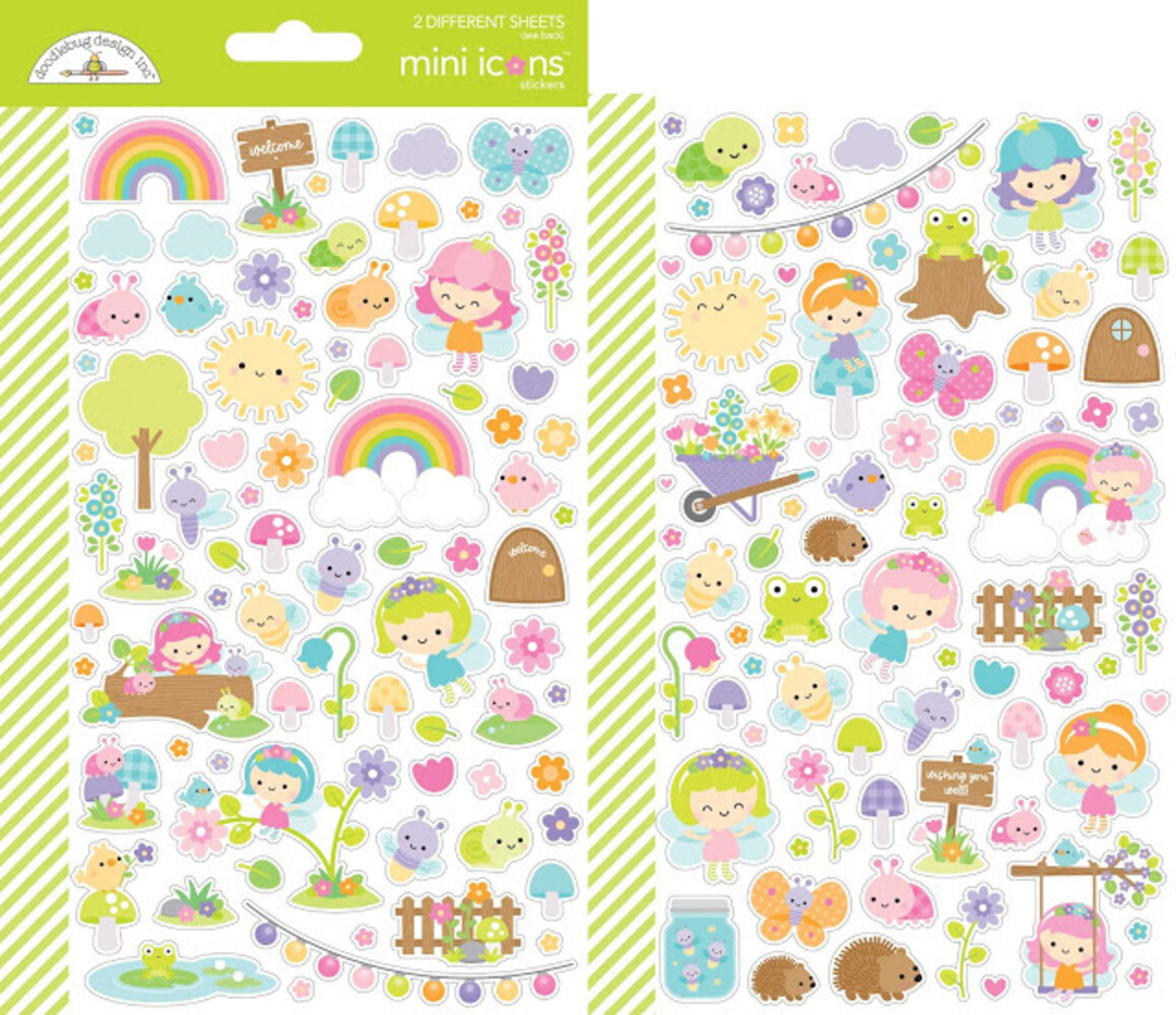 Doodlebug Design Fairy Garden Mini Icons Sticker (7210) (OUTLET)