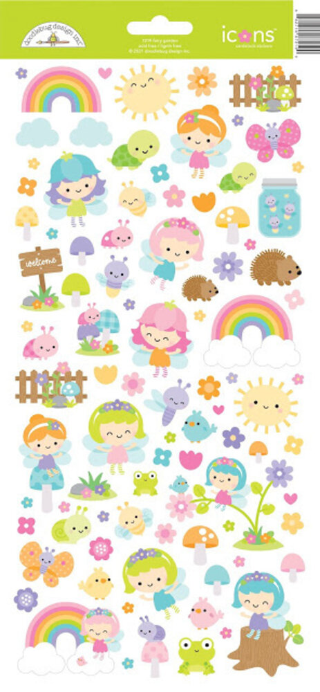 Doodlebug Design Fairy Garden Icons Stickers (7219) (OUTLET)