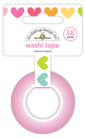 Doodlebug Design Rainbow Hearts Washi Tape (7246) (OUTLET) Doodlebug Design Rainbow Hearts Washi Tape (7246) (OUTLET)