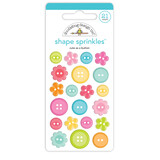 Doodlebug Design Cute as a Button Shape Sprinkles (7250) (OUTLET)
