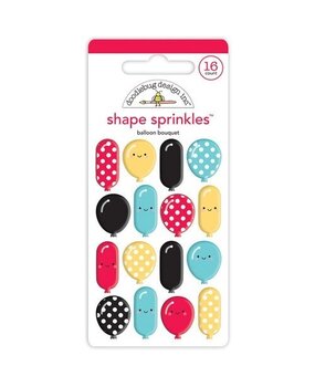Doodlebug Design Balloon Bouquet Shape Sprinkles (7pc) (7301) (OUTLET)