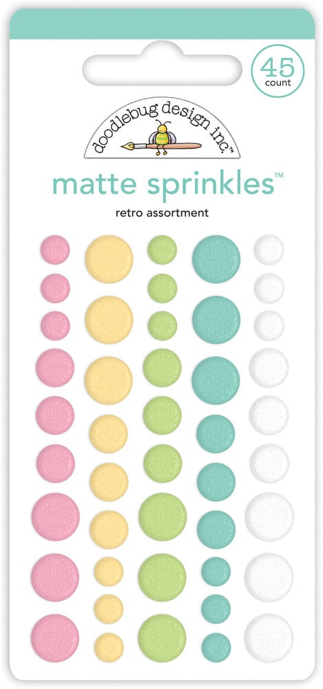 Doodlebug Design Retro Assortment Matte Sprinkles (7347) (OUTLET)