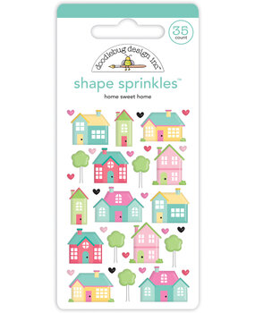 Doodlebug Design Home Sweet Home Shape Sprinkles (7348) (OUTLET)