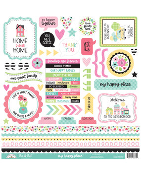 Doodlebug Design My Happy Place This & That Stickers (7372) (OUTLET)