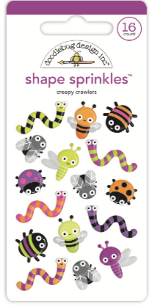 Doodlebug Design Creepy Crawlers Shape Sprinkles (7410) (OUTLET)