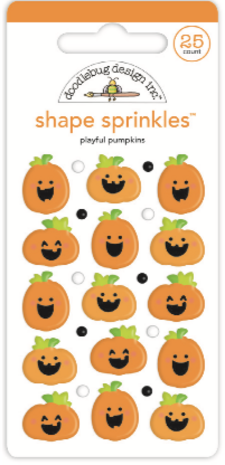 Doodlebug Design Playful Pumpkins Shape Sprinkles (7411) (OUTLET)