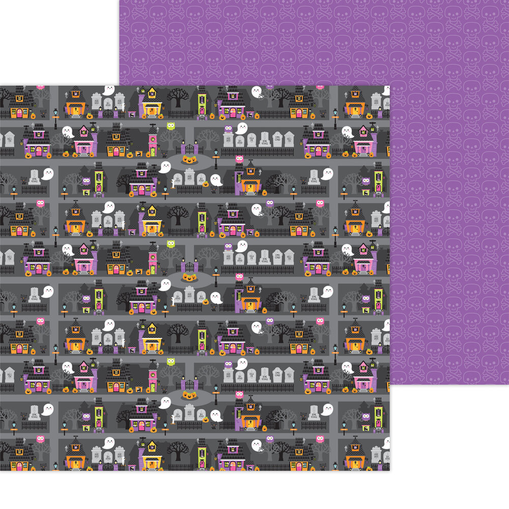 Doodlebug Design Happy Haunting 12x12 Inch Paper Pack (7444) (OUTLET)