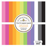 Doodlebug Design Happy Haunting 12x12 inch Textured Cardstock Solid Paper Pack (7446) (OUTLET)