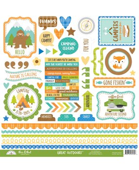 Doodlebug Design Great OutdoorsThis & That Stickers (7479) (OUTLET)