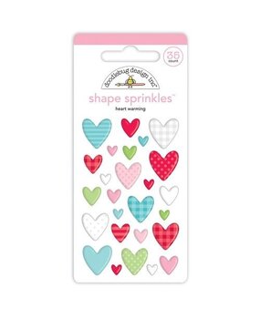 Doodlebug Design Heart Warming Shape Sprinkles (7503) (OUTLET)