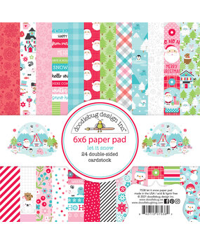 Doodlebug Design Let It Snow 6x6 Inch Paper Pad (7538) (OUTLET)