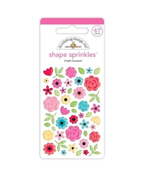 Doodlebug Design Bright Bouquet Shape Sprinkles (7551) (OUTLET)