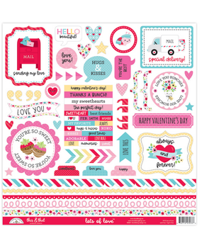 Doodlebug Design Lots of Love This & That Stickers (7573) (OUTLET)