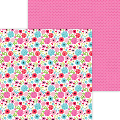Doodlebug Design Lots of Love 12x12 Inch Paper Pack (7587) (OUTLET)