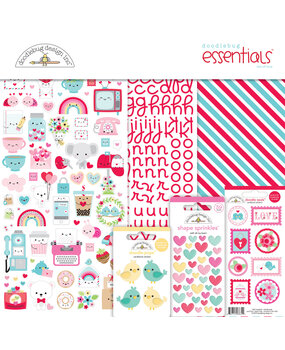 Doodlebug Design Lots of Love 12x12 Inch Essentials Kit (7590) (OUTLET)