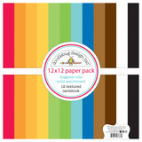 Doodlebug Design Doggone Cute 12x12 Inch Textured Cardstock Assortment Pack (7686) (OUTLET)
