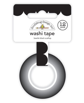 Doodlebug Design Beetle Black Scallop Washi Tape (7706) (OUTLET)