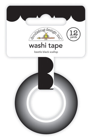 Doodlebug Design Beetle Black Scallop Washi Tape (7706) (OUTLET) Doodlebug Design Beetle Black Scallop Washi Tape (7706) (OUTLET)