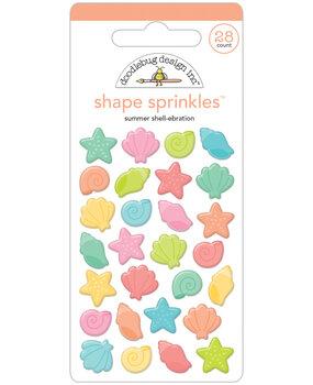 Doodlebug Design Summer Shell-ebration Shape Sprinkles (7747) (OUTLET)
