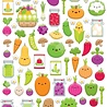 Doodlebug Design Veggie Garden Puffy Icons Stickers (7869) (OUTLET)