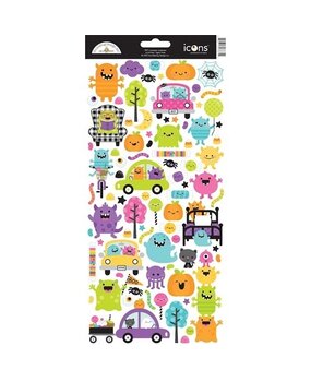 Doodlebug Design Monster Madness Icons Stickers (7871) (OUTLET)