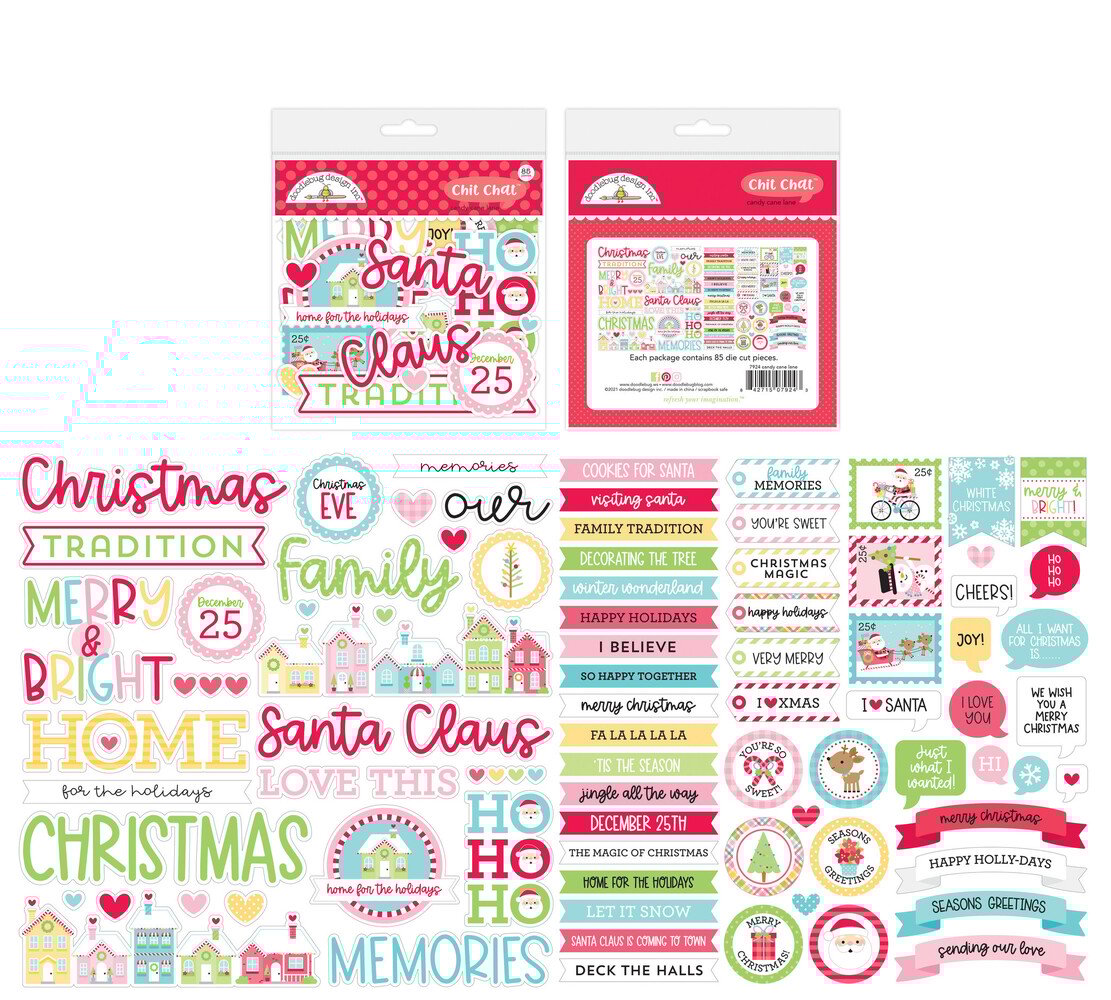 Doodlebug Design Candy Cane Lane Chit Chat (7924) (OUTLET)
