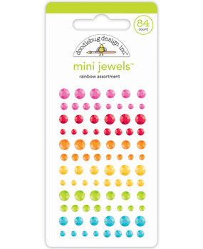 Doodlebug Design Rainbow Assortment Mini Jewels (7960) (OUTLET)