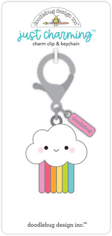 Doodlebug Design Color Me Happy Just Charming Clip & Keychain (7969) (OUTLET)