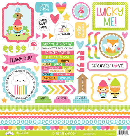 Doodlebug Design Over The Rainbow This & That Stickers (7981) (OUTLET)