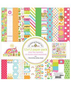 Doodlebug Design Over The Rainbow 12x12 Inch Paper Pack (7994) (OUTLET)