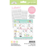 Doodlebug Design Day to Day Calendar Numbers Stickers (8061) (OUTLET)