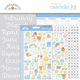 Doodlebug Design Baby Boy First Year Calendar Kit (8064) (OUTLET)
