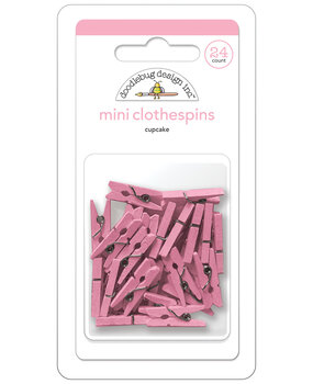 Doodlebug Design Cupcake Mini Clothespins (24pcs) (8132) (OUTLET)