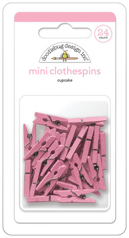 Doodlebug Design Cupcake Mini Clothespins (24pcs) (8132) (OUTLET)